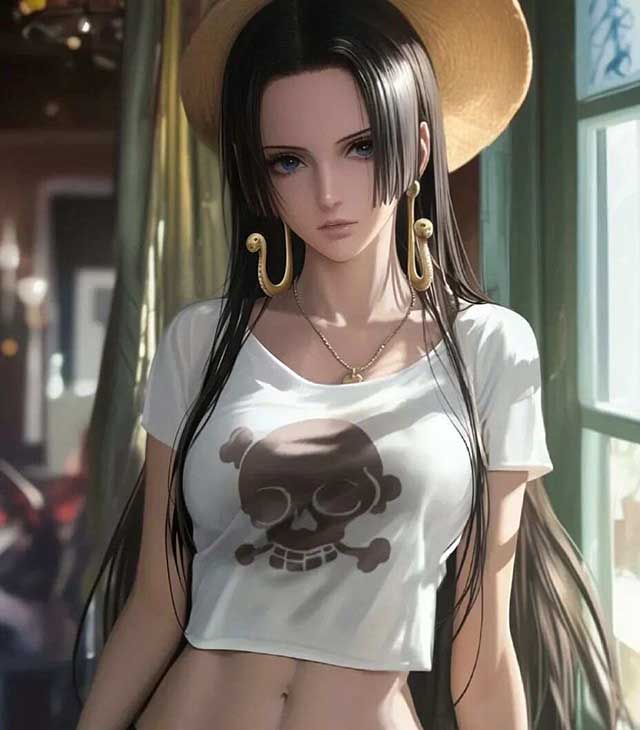 海贼王女帝汉库克AI美图壁纸