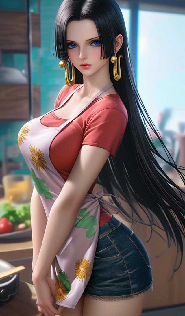 海贼王女帝汉库克AI美图壁纸