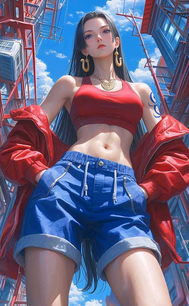 海贼王女帝汉库克AI美图壁纸