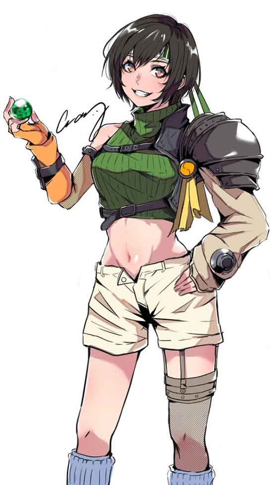 《最终幻想7》人气女忍者尤菲生日贺图分享