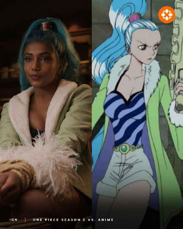 《海贼王》真人剧第二季和动画对比图 《海贼王》真人剧第二季和动画对比图